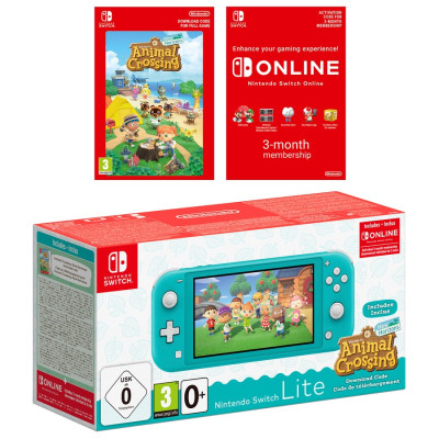 NINTENDO Switch Lite Turquoise + Kod Animal Crossing New Horizons