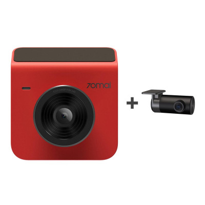 Xiaomi 70mai Dash Cam A400 RED  +Rear Cam RC09 Set (Midrive A400 + RC09)