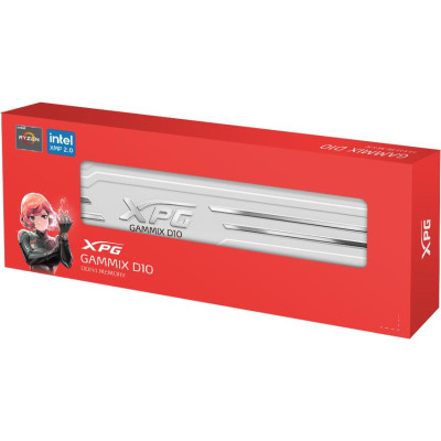 ADATA 16 GB (2x8GB) DDR4 3200 MHz XPG Gammix D10 White (AX4U32008G16A-DW10)