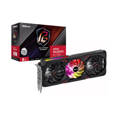 ASRock Radeon RX 7600 Phantom Gaming 8 GB OC (RX7600 PG 8GO)