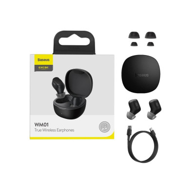 TWS Baseus Encok WM01 Upgraded Version Black (NGTW240001)