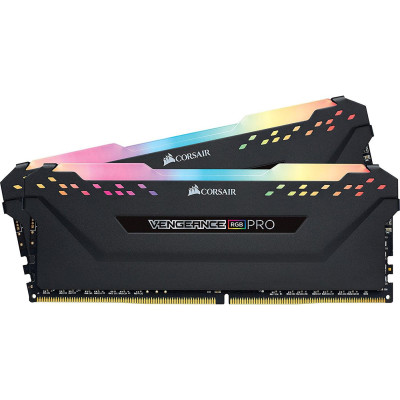 Corsair 16 GB (2x8GB) DDR4 2666 MHz Vengeance RGB Pro Black (CMW16GX4M2A2666C16)