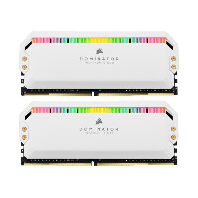 Corsair 16GB (2x8GB) 3200MHz CL16 Dominator White RGB (CMT16GX4M2C3200C16W)