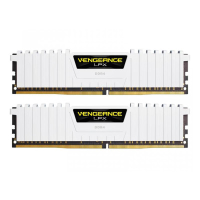 Corsair 16 GB (2x8GB) DDR4 3200 MHz Vengeance LPX White (CMK16GX4M2B3200C16W)