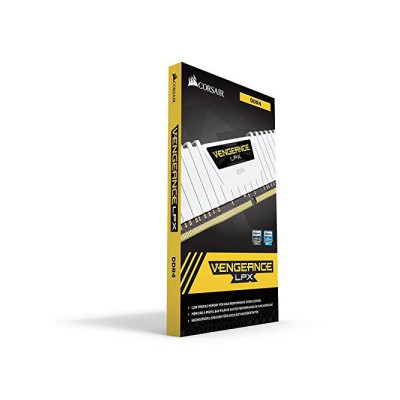 Corsair 16 GB (2x8GB) DDR4 3200 MHz Vengeance LPX White (CMK16GX4M2B3200C16W)