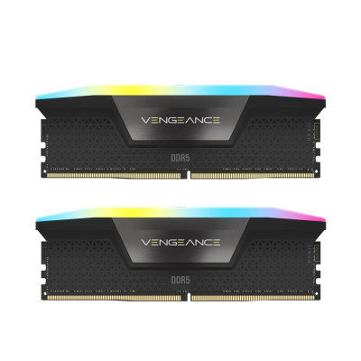 Corsair 96 GB (2x48GB) DDR5 5600 MHz Vengeance RGB Black (CMH96GX5M2B5600C40)