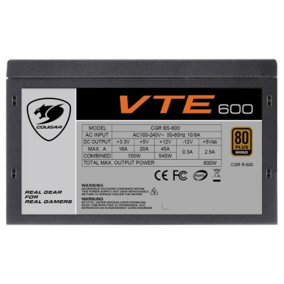 Cougar VTE 600W 80 Plus Bronze (CGR BS-600)
