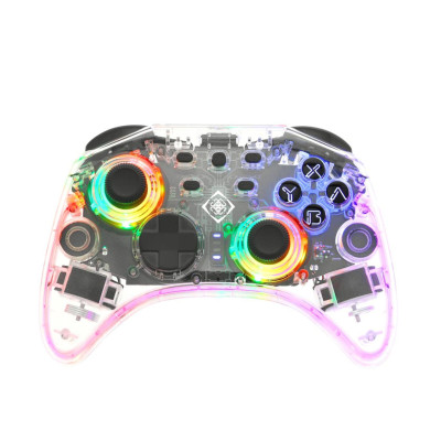 Deltaco Pad wireless transparent RGB Switch/PC/Android