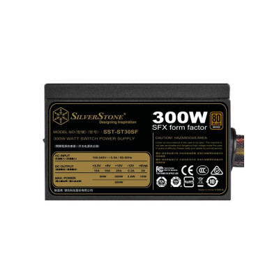 SilverStone Form Factor SFX 300W 80 Plus Bronze (SST-ST30SF v 2.0)