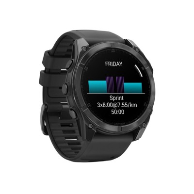 Garmin Fenix 8 51mm AMOLED Slate Gray with Black Silicone Band (010-02905-00)