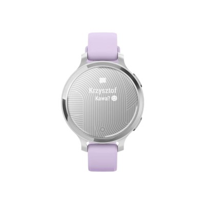 Garmin Lily 2 Active Silver with Purple Jasmine Silicone Band (010-02891-01)