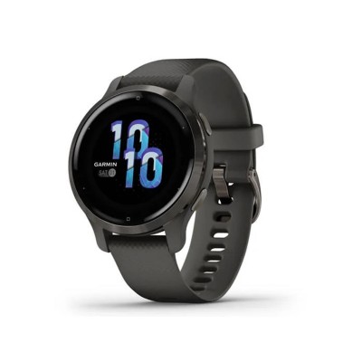 Garmin Venu 2S Slate Bezel with Graphite Case and Silicone Band (010-02429-10/00)