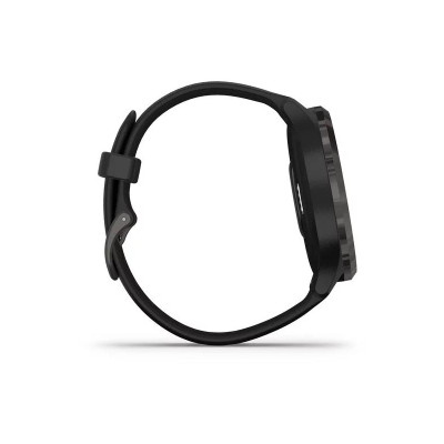Garmin Vivomove 3 Slate Stainless Steel Bezel w. Black and Silicone B. (010-02239-01)