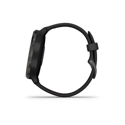 Garmin Vivomove 3 Slate Stainless Steel Bezel w. Black and Silicone B. (010-02239-01)