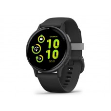 Garmin vivoactive 5 Slate Aluminum Bezel with Black Case and Silicone Band (010-02862-10/50)