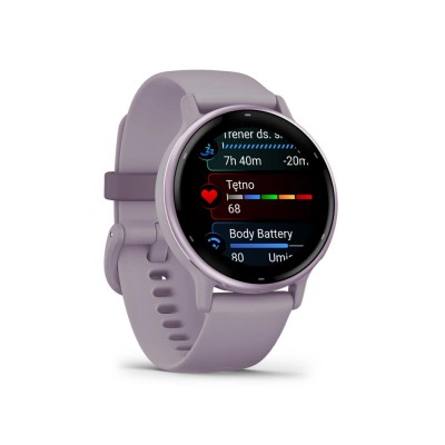 Garmin vivoactive 5 Metallic Orchid Aluminum Bezel with Orchid Case and Silicone (010-02862-13/53)