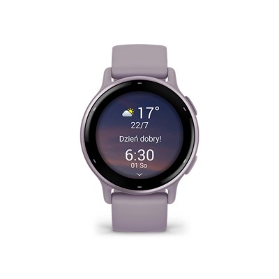 Garmin vivoactive 5 Metallic Orchid Aluminum Bezel with Orchid Case and Silicone (010-02862-13/53)