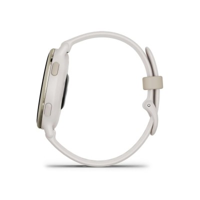 Garmin vivoactive 5 Cream Gold Aluminum Bezel with Ivory Case and Silicone Band (010-02862-11)