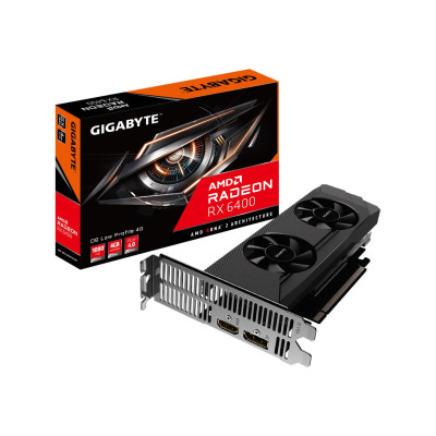 GIGABYTE Radeon RX 6400 D6 LOW PROFILE 4G (GV-R64D6-4GL)