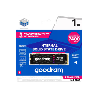 GOODRAM 1TB M.2 PCIe Gen4 NVMe PX700 (SSDPR-PX700-01T-80)