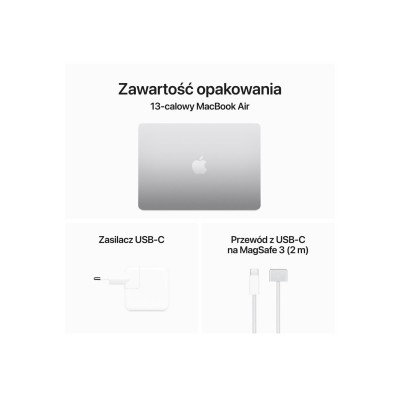 Apple MacBook Air 13,6" M3 2024 Silver (MRXQ3)