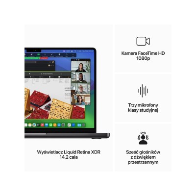 Apple MacBook Pro 14" Space Black Late 2023 (MRX43) Apple MacBook Pro 14" Space Black Late 2023 (MRX43)