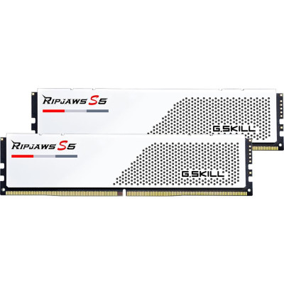 G.SKILL 32GB (2x16GB) 5200MHz CL40 Ripjaws S5 Series White (F5-5200U4040A16GX2-RS5W)