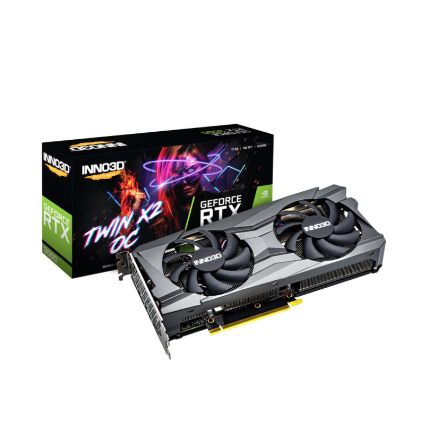 PCパーツ GEFORCE RTX 3060 TWIN X2 OC INNO3D GEFORCE RTX 3060 TWIN X2 OC (N30602-12D6X-11902120)