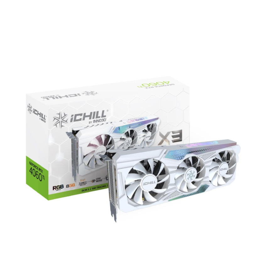 INNO3D GeForce RTX 4060 Ti 8GB ICHILL X3 White (C406T3-08D6X-17113280)