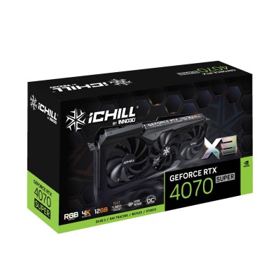 Inno3D GeForce RTX 4070 Super Ichill X3 12GB GDDR6X (C407S3-126XX-186148H)