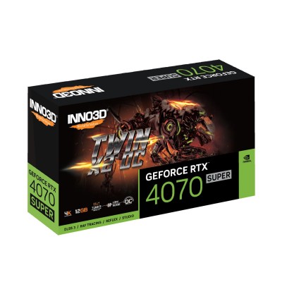 Inno3D GeForce RTX 4070 Super Twin X2 OC 12GB GDDR6X (N407S2-126XX-186162N)
