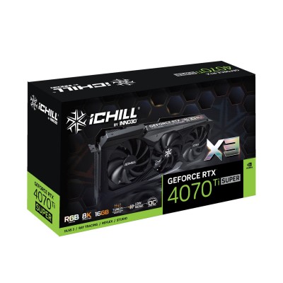 Inno3D GeForce RTX 4070 Ti Super Ichill X3 16GB GDDR6X (C407TS3-166XX-186148H) Inno3D GeForce RTX 4070 Ti Super Ichill X3 16GB GDDR6X (C407TS3-166XX-186148H)