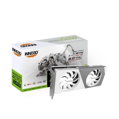 INNO3D GEFORCE RTX 4070 Ti SUPER TWIN X2 OC WHITE (N407TS2-166XX-186156W)