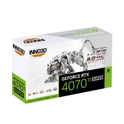 INNO3D GEFORCE RTX 4070 Ti SUPER TWIN X2 OC WHITE (N407TS2-166XX-186156W)