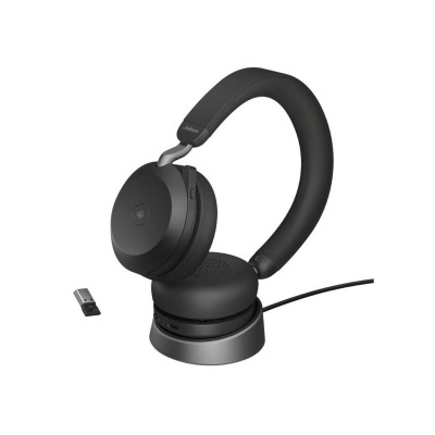 JABRA Evolve2 75 MS Stereo USB-C with Charging Stand Black (27599-999-889)