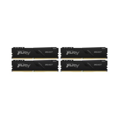 Kingston FURY 128 GB (4x32GB) DDR4 2666 MHz FURY Beast Black (KF426C16BBK4/128)