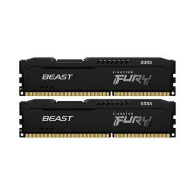 Kingston FURY 16 GB (2x8GB) DDR3 1600 MHz Beast Black (KF316C10BBK2/16)