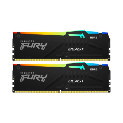 Kingston FURY 32 GB (2x16GB) DDR5 5200 MHz Beast RGB (KF552C40BBAK2-32)