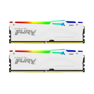 Kingston FURY 32 GB (2x16GB) DDR5 6000 MHz Beast RGB EXPO White (KF560C36BWEAK2-32)