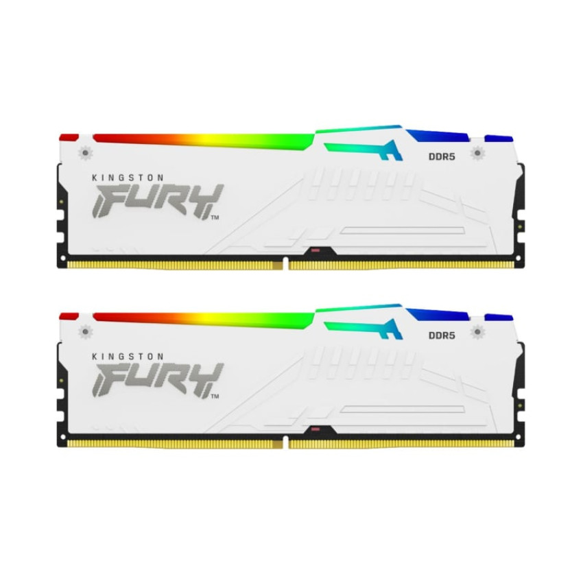 Kingston FURY 32 GB (2x16GB) DDR5 6000 MHz Beast RGB EXPO White