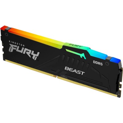 Kingston FURY 32 GB (2x16GB) DDR5 6000 MHz Beast RGB Black (KF560C30BBAK2-32)