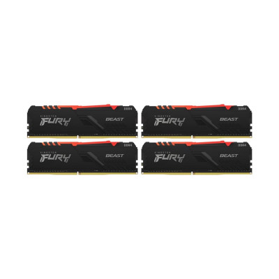 Kingston FURY 32GB (4x8GB) 3200MHz CL16 Beast RGB (KF432C16BBAK4/32)