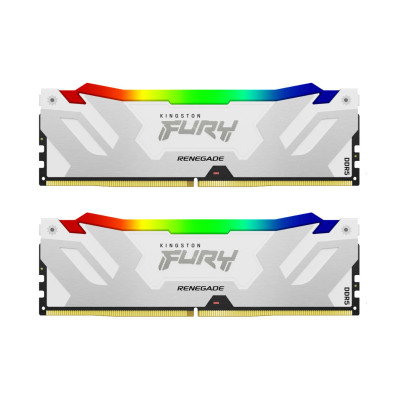 Kingston FURY 64 GB (2x32GB) DDR5 6000 MHz Renegade RGB White/Silver (KF560C32RWAK2-64)