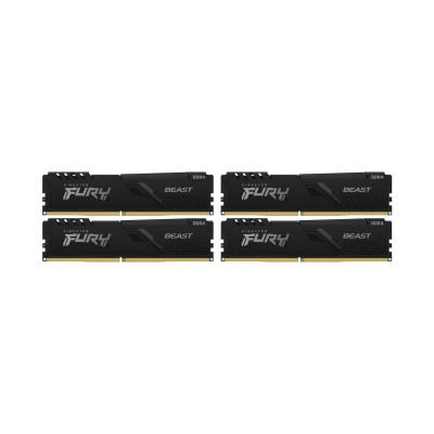 Kingston FURY 64 GB (4x16GB) DDR4 3600 MHz Beast Black (KF436C18BBK4/64)