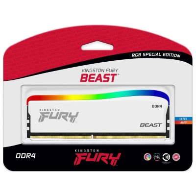 Kingston FURY 8 GB DDR4 3200 MHz Beast RGB Special Edition White (KF432C16BWA/8)