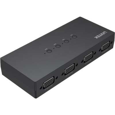 Unitek KVM Switch 4-in 1-out, 4x VGA, 3xUSB-A (U-8710ABK)