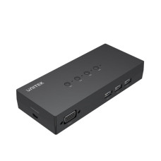 Unitek KVM Switch 4-in 1-out, 4x VGA, 3xUSB-A (U-8710ABK)