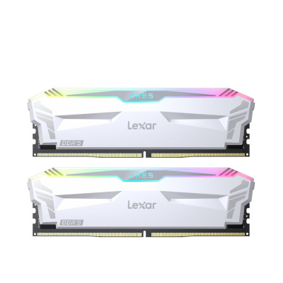 Lexar 32GB (2x16GB) 6400MHz CL32 Ares Gaming White RGB (LD5EU016G-R6400GDWA)
