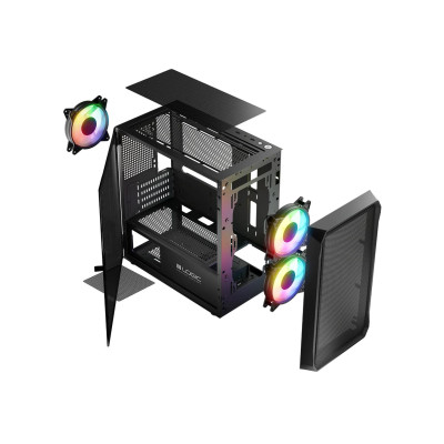 Logic Portos ARGB Mini Black (AM-PORTOS-10-0000000-0002)