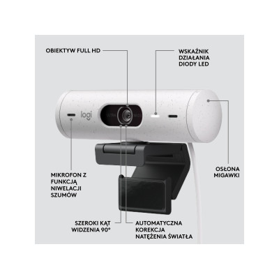 Logitech Brio 500 Off White (960-001428)